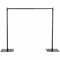 10 ft x10 ft BLACK Photography Backdrop Heavy Duty Stand Kit Background Wedding